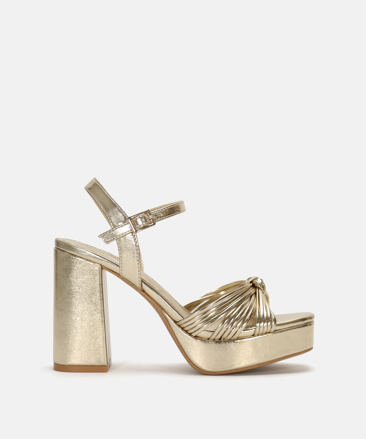 Sandalia plataforma tiras nudo image number null